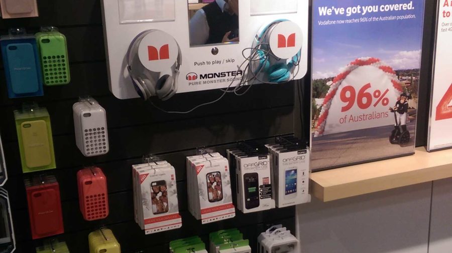 Monster Interactive Headphone Display, for Vodafone